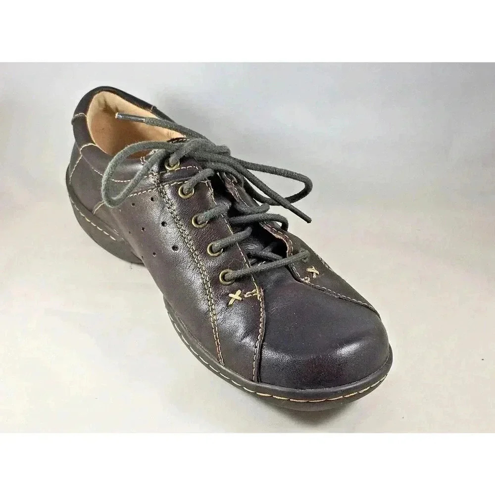 Women's Naturalizer Brown Leather "Parama" Sneaker Size 7M Comfort